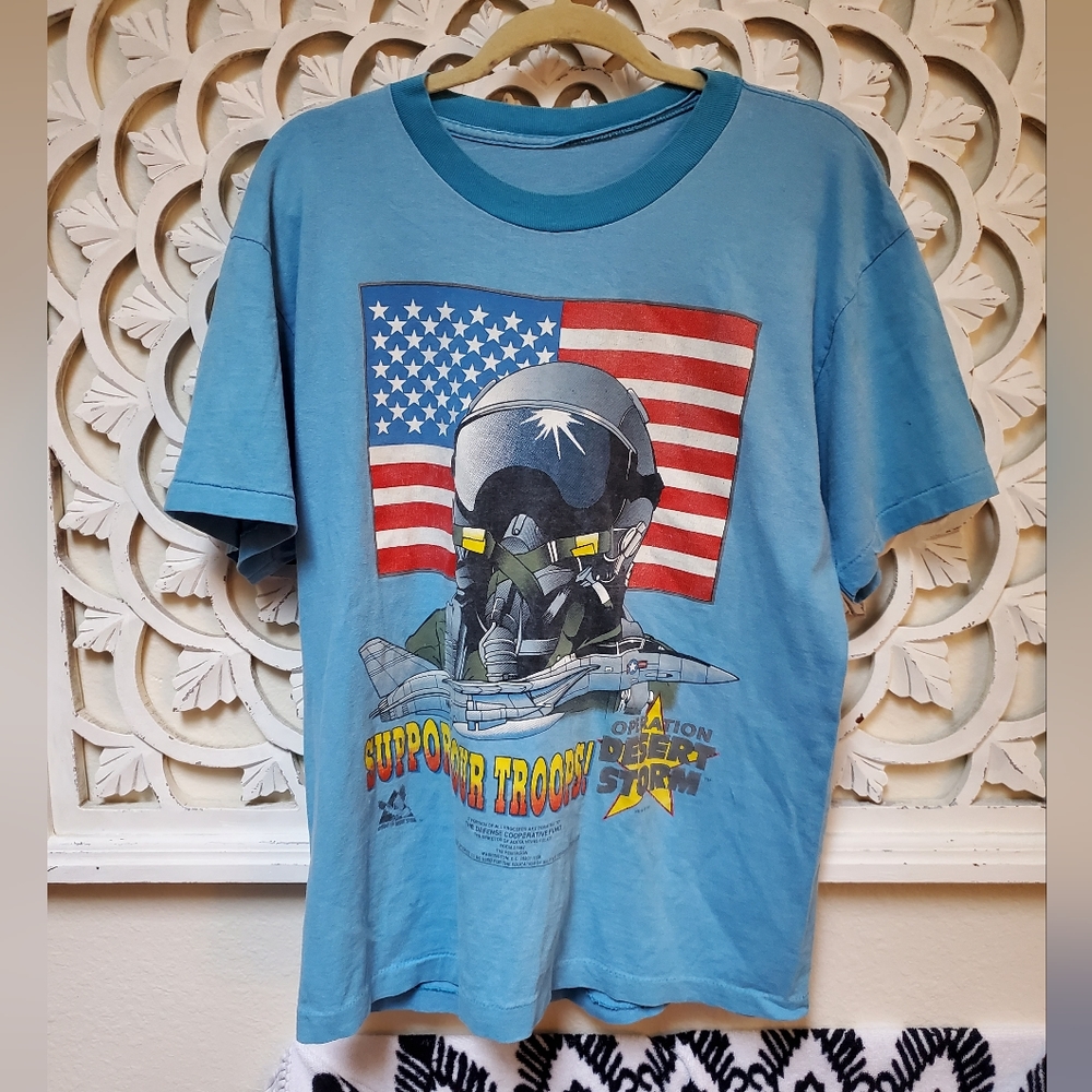 Vintage Single Stitch Men's Operation Desert Storm The Defense Coorperative Fund